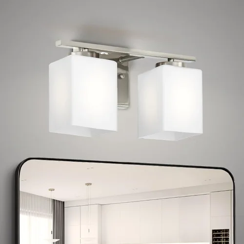 Vista 12 de ASD Accesorio de iluminación de tocador de montaje en pared de 3 luces Enchufe E26 de 60 W de 120 V Compatible con bombillas LED