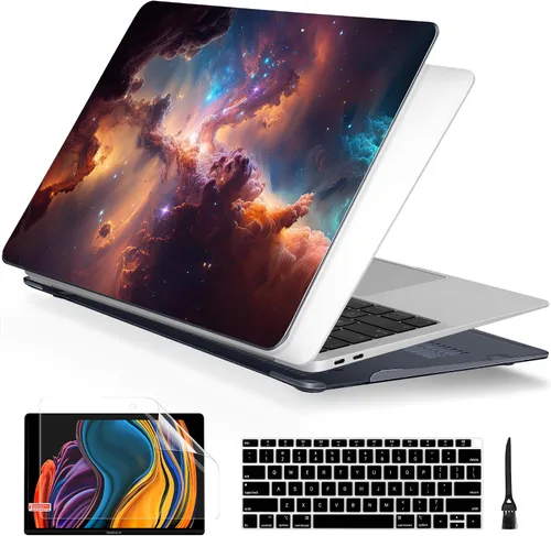 Vista 10 de Batianda Funda personalizable para MacBook Air M1 de 13 pulgadas modelo A2337 A2179 A1932 versión 2021 2020 2019, carcasa rígida pintada en 3D