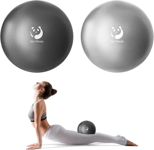 Vista 19 de Slim Panda Pelota de Pilates, Pelota de Ejercicio Pequeña de 9 Pulgadas, Mini Pelota de Yoga Antiestallido para Estabilidad, Entrenamiento, Barre