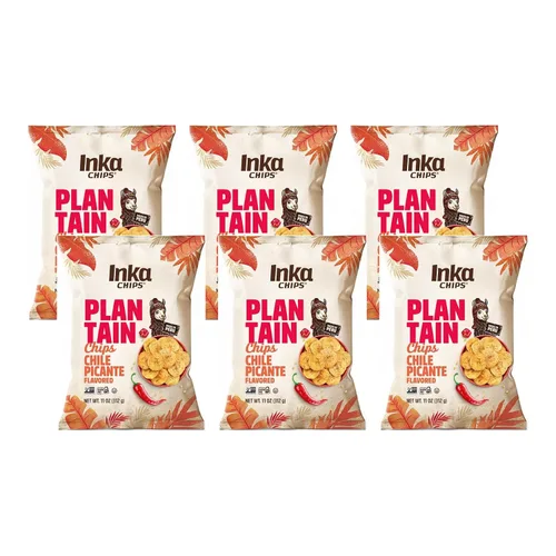 Vista 11 de Inka Crops Inka Chips- Chile Picante - Chips de plátano picante, 4 onzas (paquete de 6)