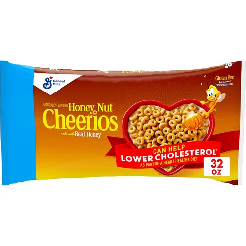 Vista 14 de Cereales para desayuno con avena Cheerios Honey Nut, sin gluten. 10.8 onzas
