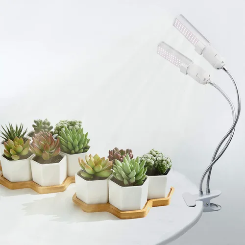 Vista 2 de A Plus Luces LED inteligentes de cultivo para plantas de interior – Simulación de brillo de luz solar en tiempo real, luz de crecimiento de espectro