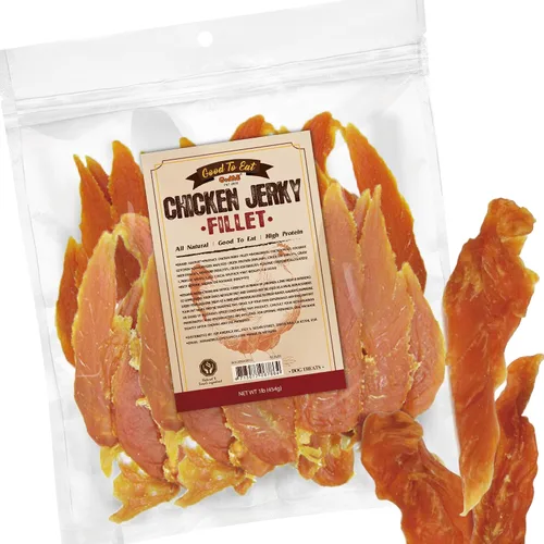Vista 10 de Gootoe - Golosinas para perros, con alto contenido de proteínas, pechuga de pollo, 1 libra