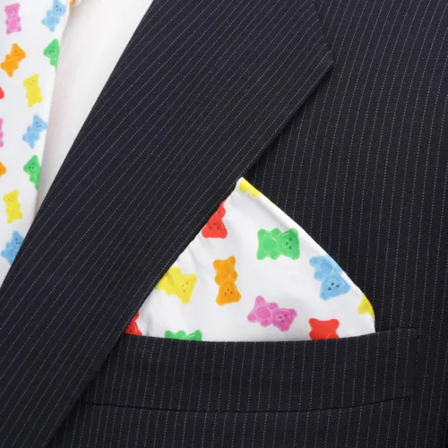 Vista 5 de Cufflinks Inc. - Cuadrado de algodón con bolsillo para hombre, multicolor