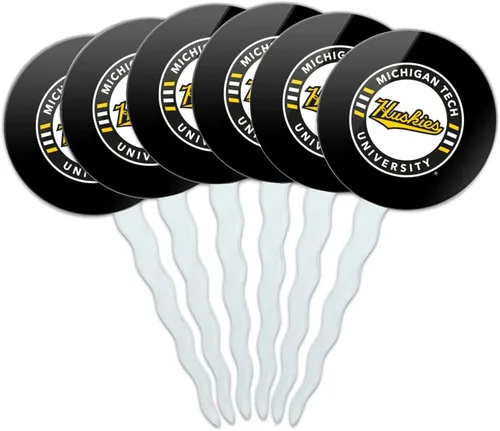 Vista 124 de Abilene Christian - Juego de 6 palillos para cupcakes con logotipo secundario