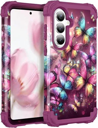Vista 38 de Hocase Funda para Galaxy S20 FE 5G, Protección resistente a prueba de golpes, goma de silicona suave + parachoques de plástico duro, funda