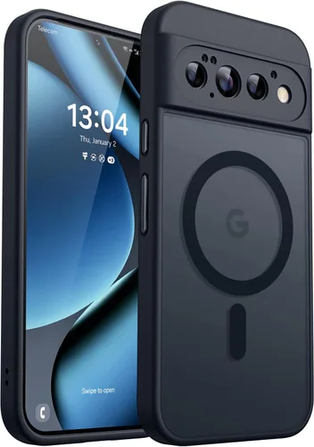 Vista 58 de CANSHN Funda magnética para Google Pixel 9 Pro XL (6.8 pulgadas), mejorada [protección completa de la cámara] [compatible con Magsafe]