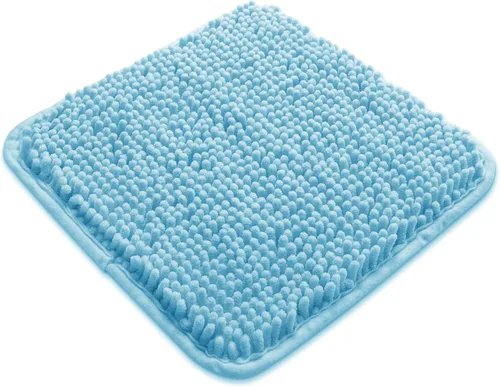 Vista 131 de Yeaban Alfombra de pasillo de baño de 24 x 72 pulgadas, antideslizante, alfombra de baño larga de felpilla gruesa, absorbente y lavable, alfombra