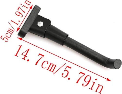 Vista 2 de LQ Industrial Scooter Kickstand negro Scooter eléctrico reemplazo soporte de estacionamiento pies soporte soporte para scooter eléctrico M365