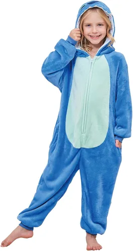 Vista 4 de Pijama unisex de animal para niños, disfraz de cosplay para niñas y niños