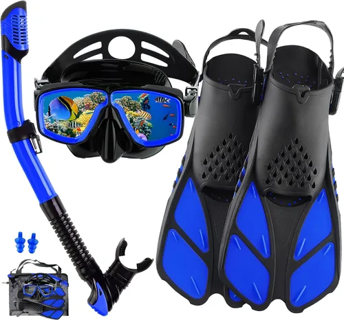Vista 13 de Snorkeling Gear for Adults with Bag Anti-Fog Snorkel Sets for Travel