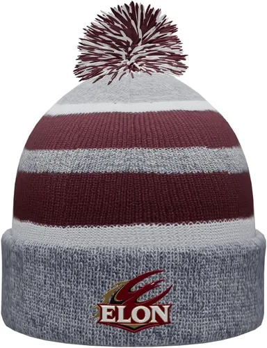 Vista 61 de NCAA Prime - Gorro de punto de invierno con pompón plegable