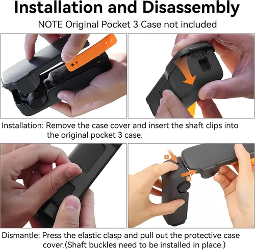 Vista 5 de Bolsillo 3 Funda Funda Gimbal Lens Cubierta Protectora para DJI Osmo Pocket 3 Accesorios Conjunción con la Funda Protectora Original