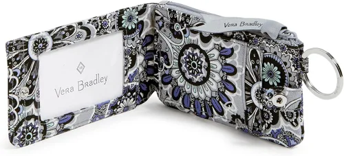 Vista 3 de Vera Bradley Cartera de algodón de lujo con cremallera para mujer con protección RFID