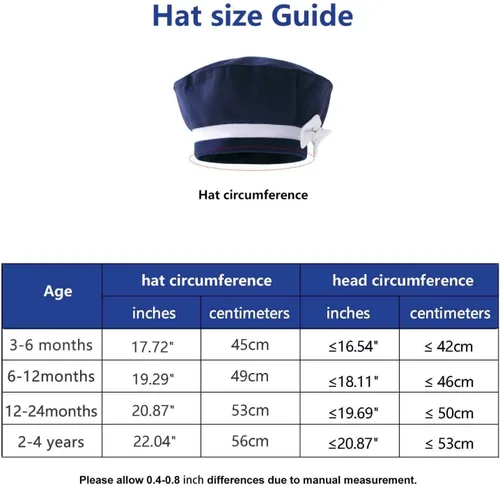 Vista 6 de Gorro náutico para bebés y niñas pequeñas