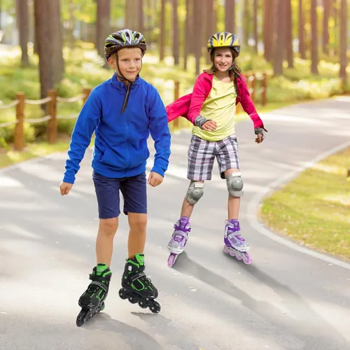 Vista 45 de MammyGol Patines en línea ajustables para niños y niñas, patines con ruedas iluminadas de 4 a 16 años