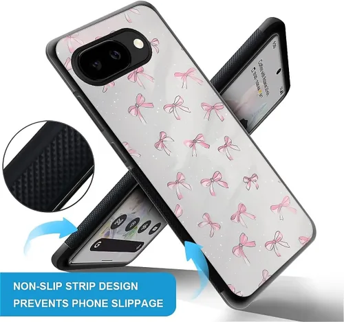 Vista 224 de Compatible con Google Pixel 4A 5G Mobile Case Creative Acrylic Panel trasero Silicona Protección Grip especialmente diseñado para Google Pixel 4A 5G
