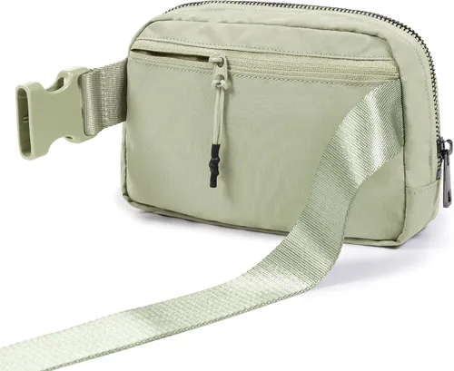 Vista 5 de ODODOS Minicangurera unisex con correa ajustable para entrenamiento, correr, viajar, senderismo, DESERT SAGE, Talla única