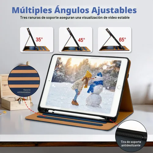 Vista 3 de Zonefoker Fundas para iPad de 6ª y 5ª Generación 2018/2017, Funda para iPad Air 2 2014, iPad Air 2013, Funda para iPad Pro 9.7 pulgadas 2016 con #12