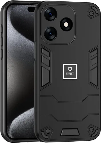 Vista 277 de Funda compatible con Redmi A1, compatible con Redmi A2 2 en 1 [PC dura + TPU], funda de teléfono negra