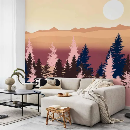 Vista 2 de artgeist Mural de pared premium Paisaje 79 x 55 pulgadas, papel tapiz no tejido, decoración de pared de vellón, impresión fotográfica, diseño de #06