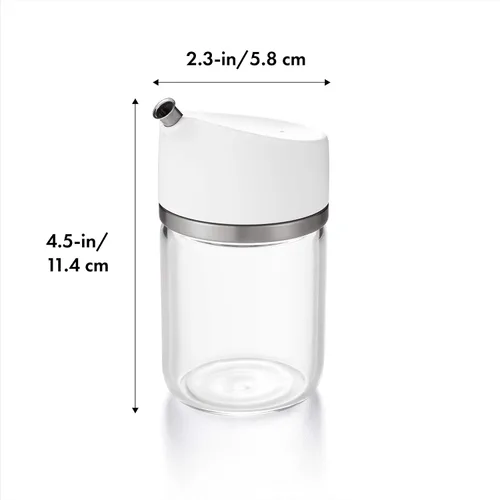 Vista 2 de OXO Good Grips - Dispensador de salsa de soja de vidrio de precisión de 5 onzas, transparente