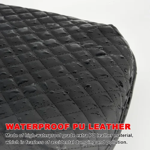 Vista 4 de Cubierta de consola central para Chevy Silverado y GMC Sierra, accesorios 2019-2025, caja de reposabrazos de microfibra impermeable y cuero