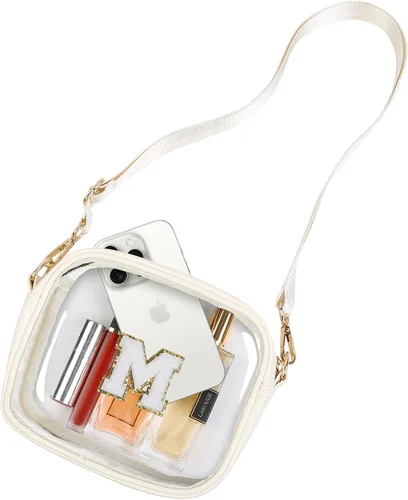 Vista 12 de TEBIEKOY Clear Purses for Women - Crossbody Small Bag, Stadium Approved, Sport Concerts