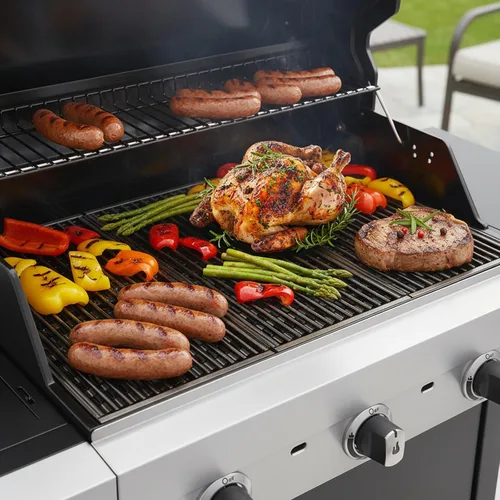Vista 6 de Rejillas de parrilla infrarroja de 17 pulgadas para Charbroil Performance Tru Infrared 3 quemadores 463370719 463371116 463280019 463371716 46333316