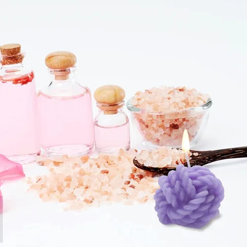Vista 2 de Vela de burbujas, 4 velas de burbujas de cera de soja, juego de velas de burbujas perfumadas estéticas para decoración del hogar, dormitorio