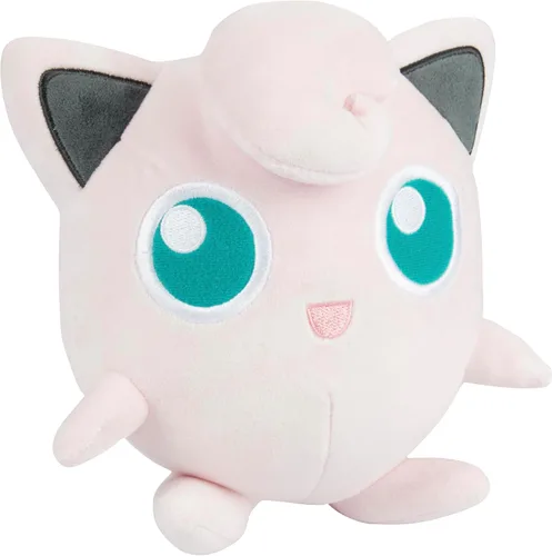 Vista 3 de Pokémon Peluche Jigglypuff de 8 pulgadas - Figura de Generación 1 - Con Licencia Oficial - Auténtico Juguete de Animal de Peluche Suave - Regalo