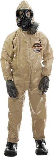 Vista 6 de Traje de seguridad MIRA con protección CBRN (YL) Hooded protective coverall with elastic cuffs. Tear-resistant material for cleanup and industrial
