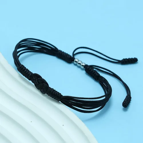 Vista 2 de Pulsera de protección infinita, pulsera tibetana Forever Lucky and Safe de varios colores, pulsera de cuerda de surfista para hombres, mujeres