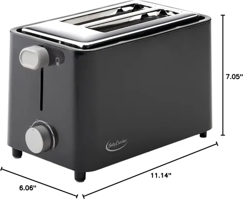 Vista 12 de Betty Crocker bc-2605cb 2-Slice Toaster, color negro, Negro