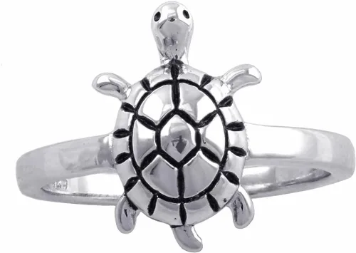 Vista 2 de SILVERCLOSEOUT Anillo de plata de ley de 0.551in (tamaño 5-10), Cuero