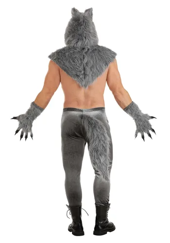 Vista 2 de Disfraz Sexy de Lobo para Hombre Multicolor