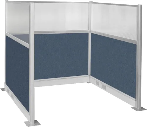Vista 15 de Versare Cubículo eléctrico de panel silencioso preconfigurado Paredes divisoras de estación de trabajo Paneles de privacidad para cubículos Gris