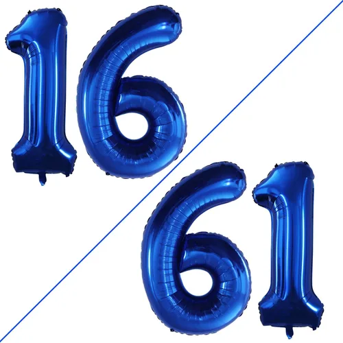 Vista 441 de Goer, conjunto de globos de papel aluminio para decoraciones de cumpleaños, globos de las letras de feliz cumpleaños y de números Oro