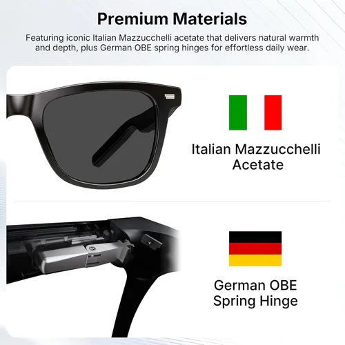 Vista 8 de GetD Gafas de IA para hombres y mujeres, lentes inteligentes con tecnología ChatGPT, gafas Bluetooth para traducción de IA en 147 idiomas, lente