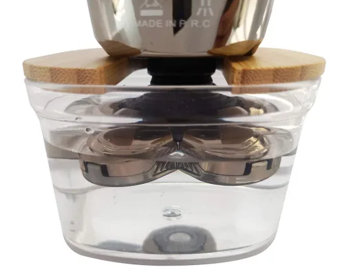 Vista 4 de FitSand - Soporte de enjuague para afeitadora de bambú compatible con Skull Shaver Pitbull Gold PRO GX5