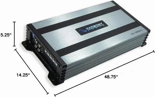 Vista 8 de Harmony Audio Paquete universal de cabina regular para camión Comp C12 Dual 12" Loaded Subbox Bundle con Harmony HA-A800.1 Amp & Kit de instalación