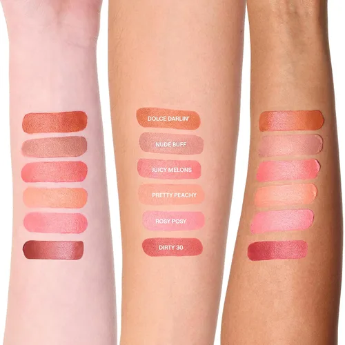 Vista 6 de Nudestix Nudies Matte Lux – 3-in-1 Soft-Matte Blush Stick for Cheeks, Eyes & Lips with Built-In Brush Cream-to-Powder Finish with Blurring Effect