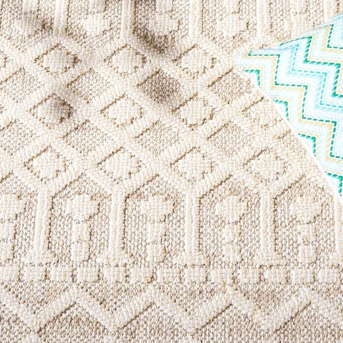 Vista 8 de SAFAVIEH Global Collection - Alfombra de pasillo, 2 pies 2 pulgadas x 8 pies, diseño beige y marfil, no desprende pelusa y de fácil cuidado