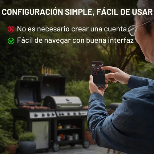 Vista 6 de TempPro TempSync - Termómetro Bluetooth para carne de 650 pies con 2 sondas