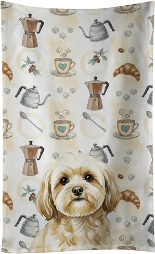 Vista 120 de Caroline's Treasures Afghan Hound - Toalla de cocina para barra de café, terciopelo frontal y lazo de algodón, lavable a máquina Sabueso afgano