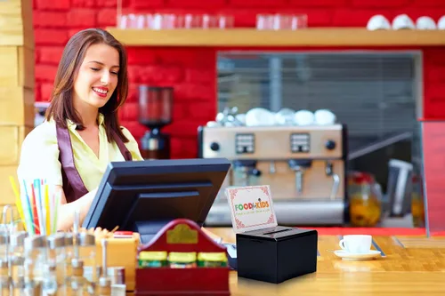 Vista 4 de Adir - Caja de sugerencias con ranura y candado, caja de donación acrílica para recaudación de fondos, caja de dibujo para rifa, caja de recaudación