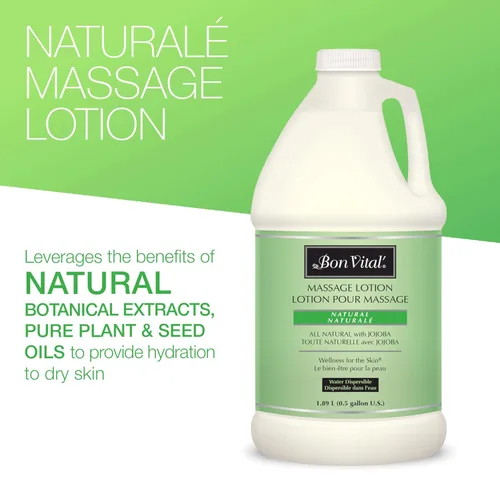 Vista 3 de Bon Vital Naturale Loción Masaje - Botella de 1/2 Galón