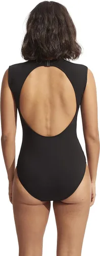 Vista 4 de Seafolly Womens Castaway rayas Active Cap Sleeve Maillot de una sola pieza
