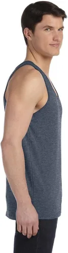 Vista 3 de Bella + Canvas Unisex Jersey tanque (3480) Gris Triblend