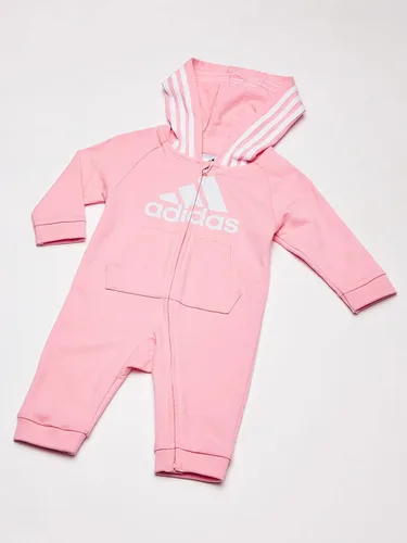 Vista 2 de adidas Mameluco con capucha de manga larga para bebés y niñas